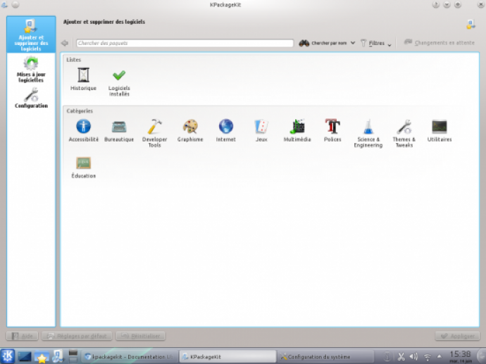 KPackageKit, le gestionnaire de paquets de Kubuntu